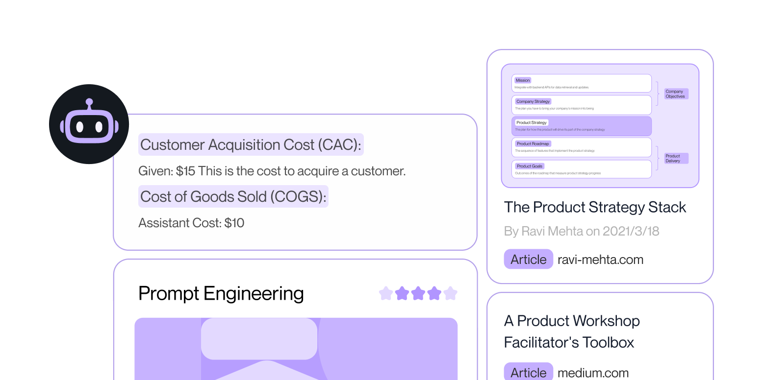 Product Map AI: Resource suggestions and templates